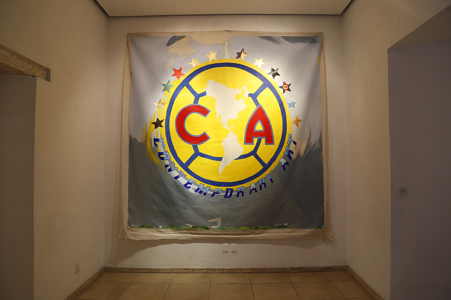 Bandera del Club América. Fútbol. 