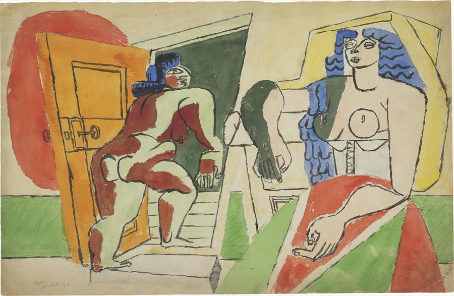 Mujeres abstractas. Le Corbusier dibujos. 