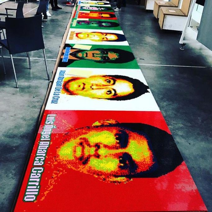 La pieza que Ai Weiwei hizo para el MUAC retrata a los desaparecidos de Ayotzinapa.