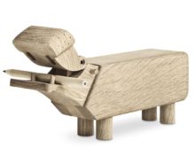 Hipopótamo de madera. Diseño para niños.