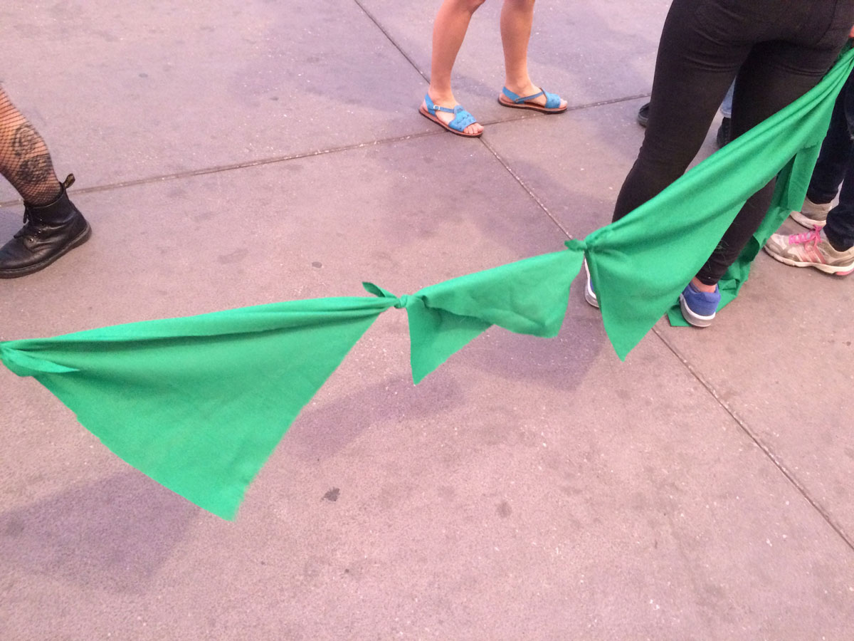 Pañuelos verdes. Arte función social. 