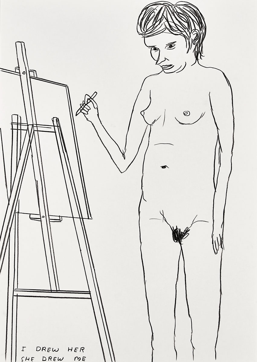 Desnudo femenino. David Shrigley