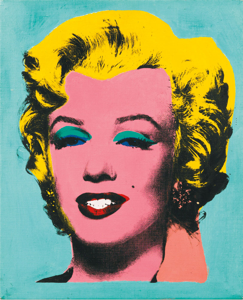 Retrato de Marilyn Monroe. Pop art artistas. 
